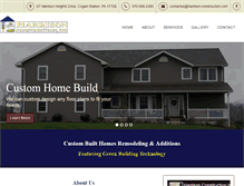 Tablet Screenshot of harrison-construction.com